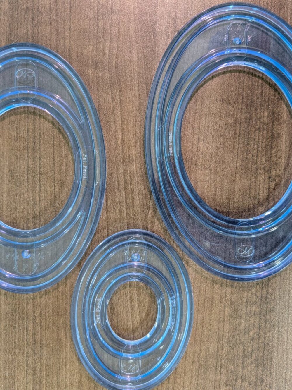 Creative Memories Custom Cutting System Ovals Set of 3 Sizes